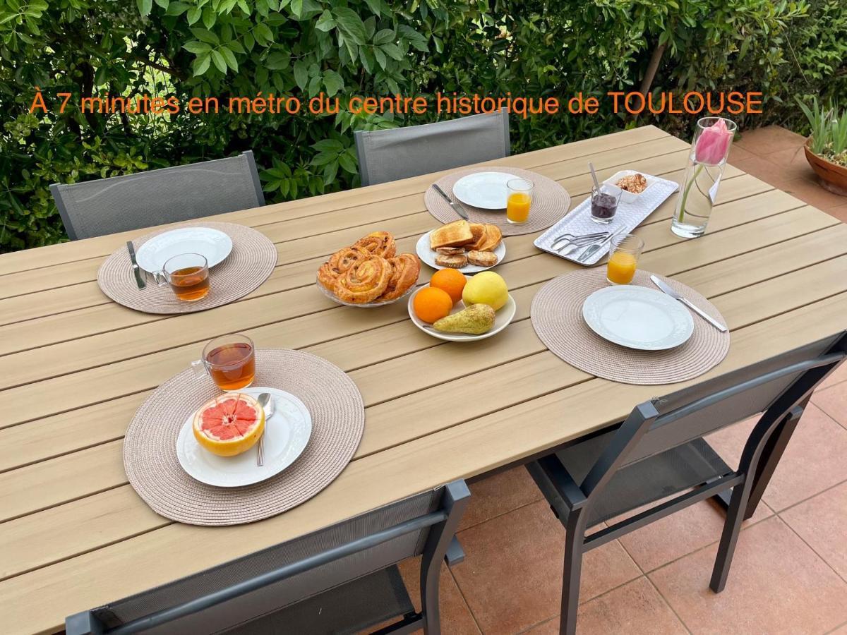 50 M2 T2 Au Calme, Lumineux, Confortable, Cosy, Climatise, Privatif Avec Parking Gratuit Et Terrasse Tuluza Zewnętrze zdjęcie
